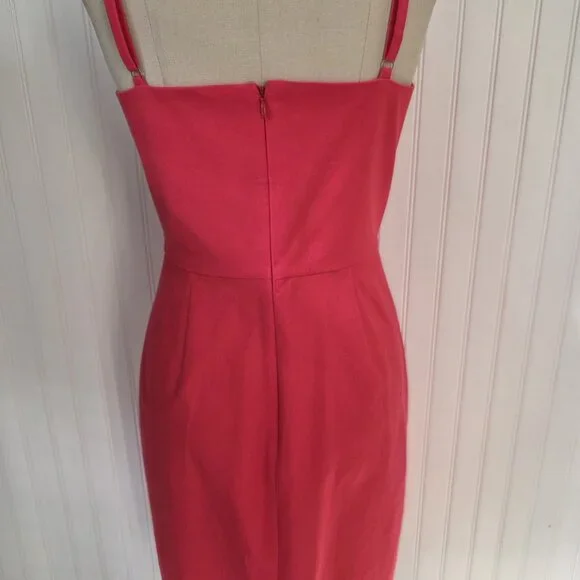 Banana Republic Bi-stretch Sleeveless Sheath Dress – Pink Classic & Chic Sz 10 - Picture 6 of 9
